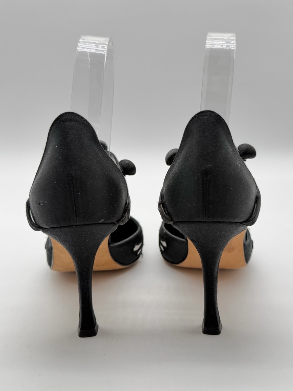 Manolo Blahnik Vintage 2007 Limited Edition  Embroidered Satin Pumps Heels EU 37 - Picture 4 of 12